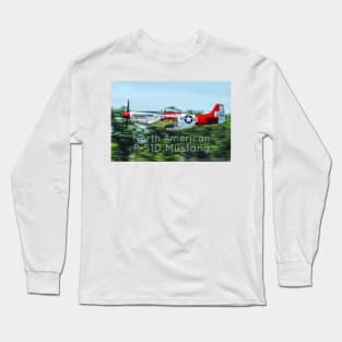 2-Sided P-51D Mustang Flyby Long Sleeve T-Shirt